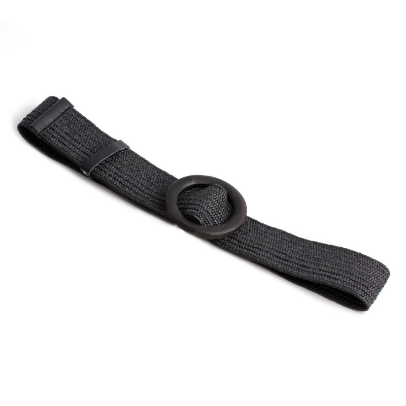 Loldeal 4.8x95cm New Pp Grass Woven Fashionable All-Match Belt Korean Style Women's Square Buckle Round Buckle Simple Decorative Pin Buckle Waist Seal