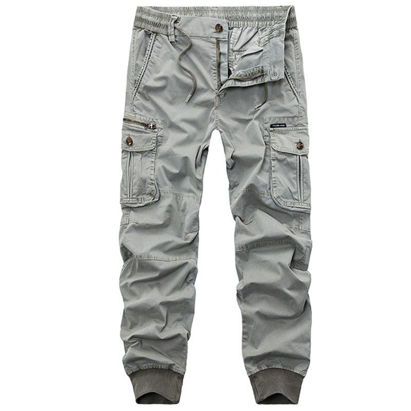 drop shipping autumn men  cargo pants cotton casual sweatpants joggers pantalon hombre 30-38 XP29