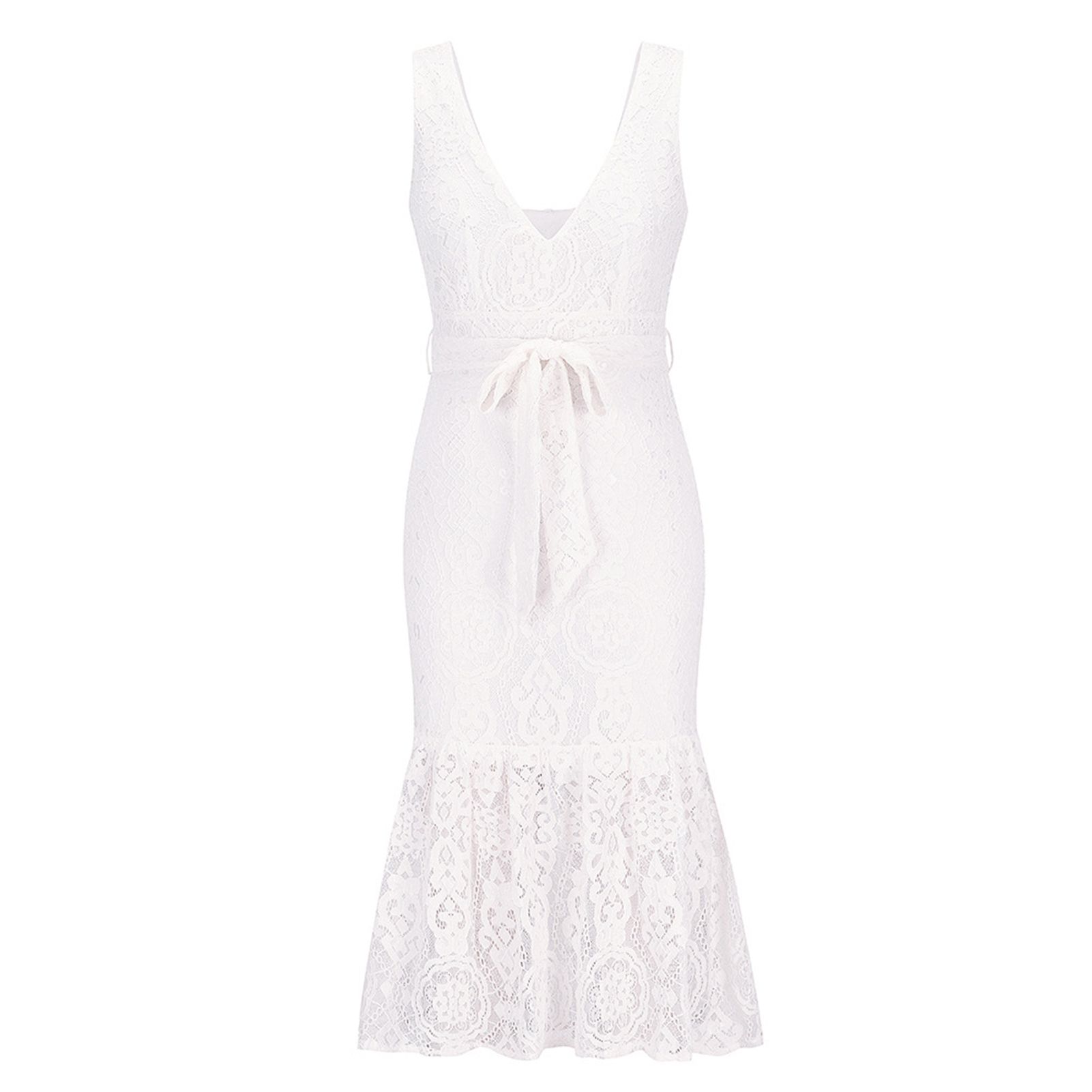 Formal Dress Deep V Neck Pure Color Bkless Formal Dress