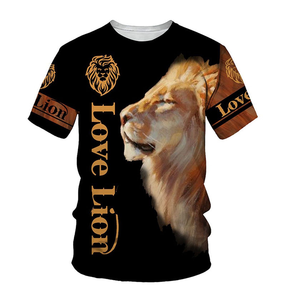 T King 3D Print Men T-shirt Summer O Neck Short Sleeve Tees Tops 3D Style Male Clothes Fashion Casual T-shirts