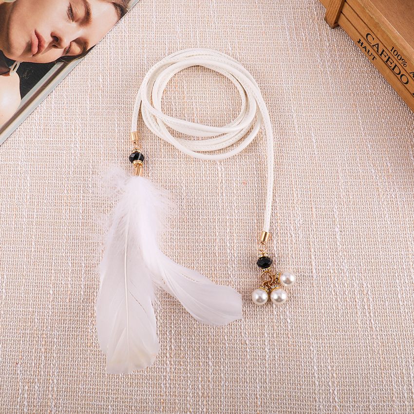 Loldeal 0.4x115cm Skirt Belt Women's Fine Accessories All-Match Sweater Dress Fashion Simple Decoration Waist Chain Handmade Woven Waist Strap