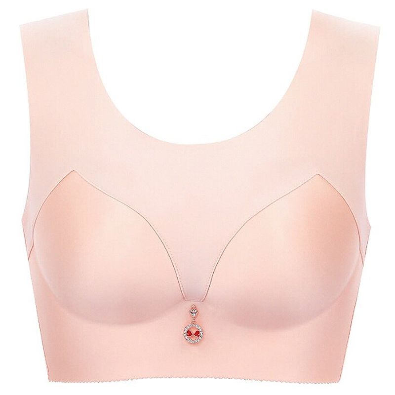 underwear women One-piece smooth seamless large-size bra Gather together a super thin cup big size bra lingerie femme 52C 120D