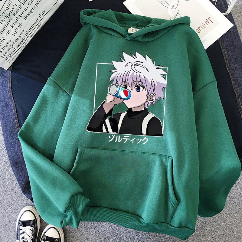 Cute Womens Hoodies Hunter X Hunter Men Women Pullovers Hoodies Sweatshirts Killua Zoldyck Hisoka 90s Anime Hoody Streetwear
