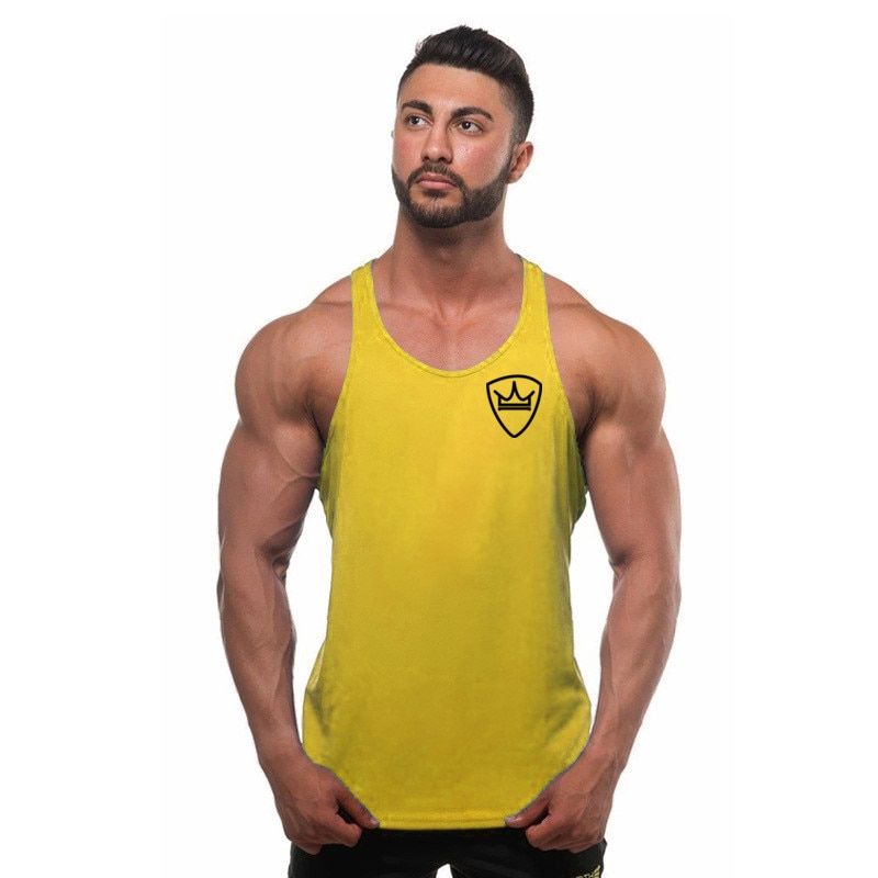 Gym muscle Bodybuilding Fitness Stringer Men TaTop gyms Gorilla Wear Vest Undershirt Male Gym Bodybuilding Tanktops