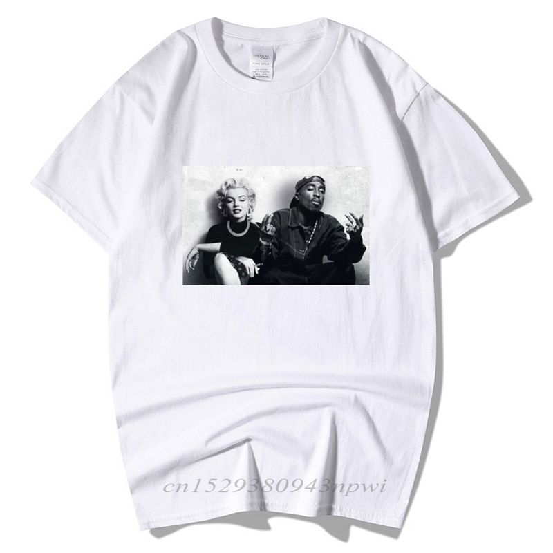 2020 Summer Fashion Design LegeTup2PMarilyn Monroe T Shirt Men Casual Hop Short Sleeve Round Neck Cotton T-Shirt