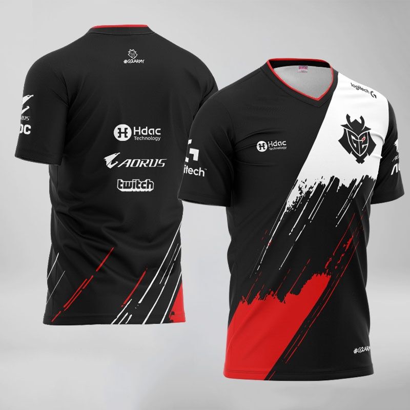 G2 Esports Team Uniform T Shirt 2020 LOL CSGO Gaming Player Kunden Name Fans T-shirt Tops Hochwertige Individuelle ID Jersey