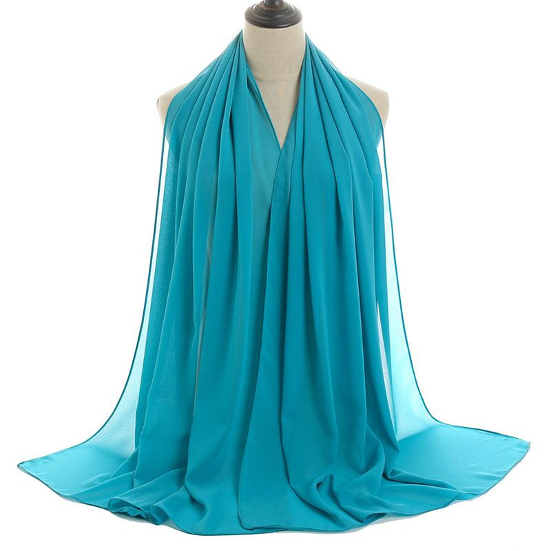 S002 Plain big size bubble chiffon muslim hijab scarf head shawls wrap headscarf popular scarves islamic hat