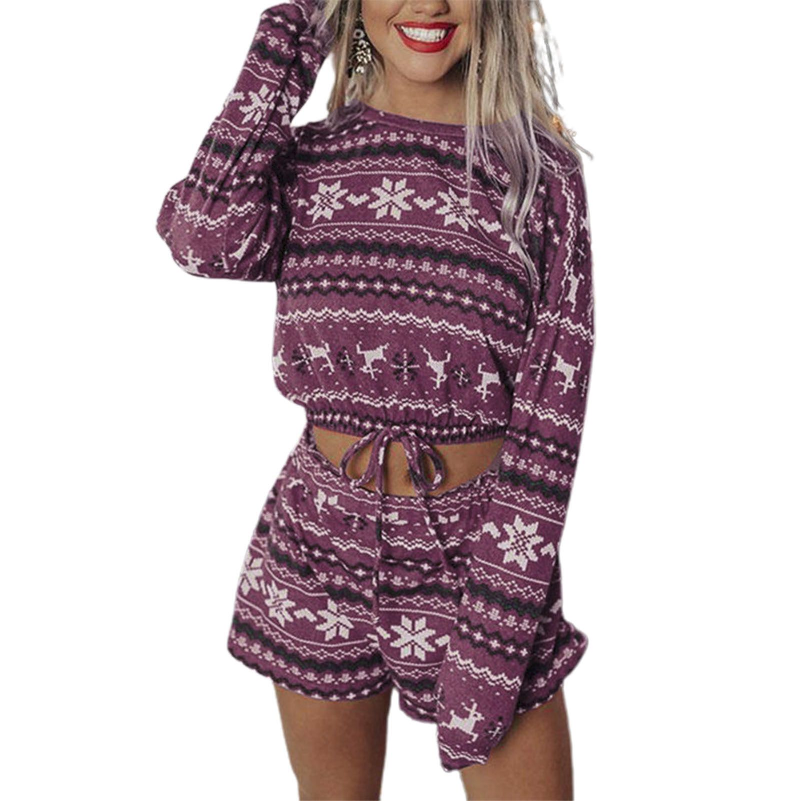 Shorts Suit Long Sleeve Quick Dry Christmas Suit