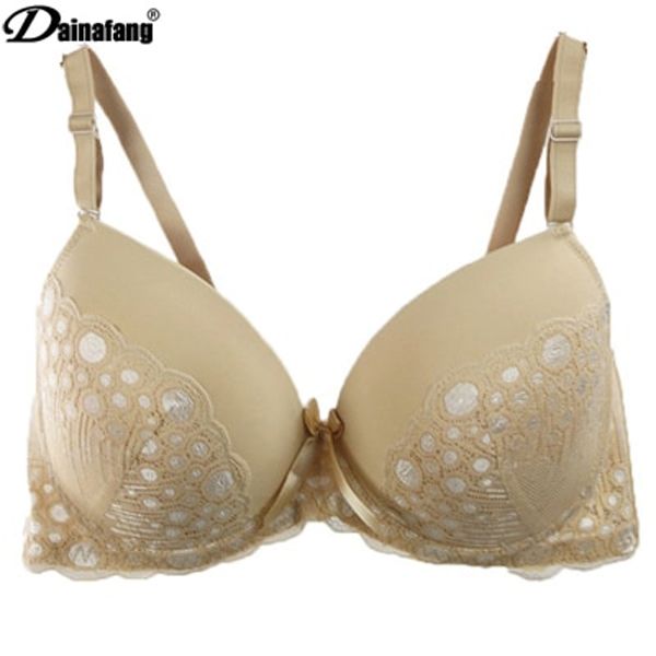 38/85 40/90 42/95 44/100 DE cup big size push up bra,cotton dot  underwear bras for women,fashion lingerie brassiere