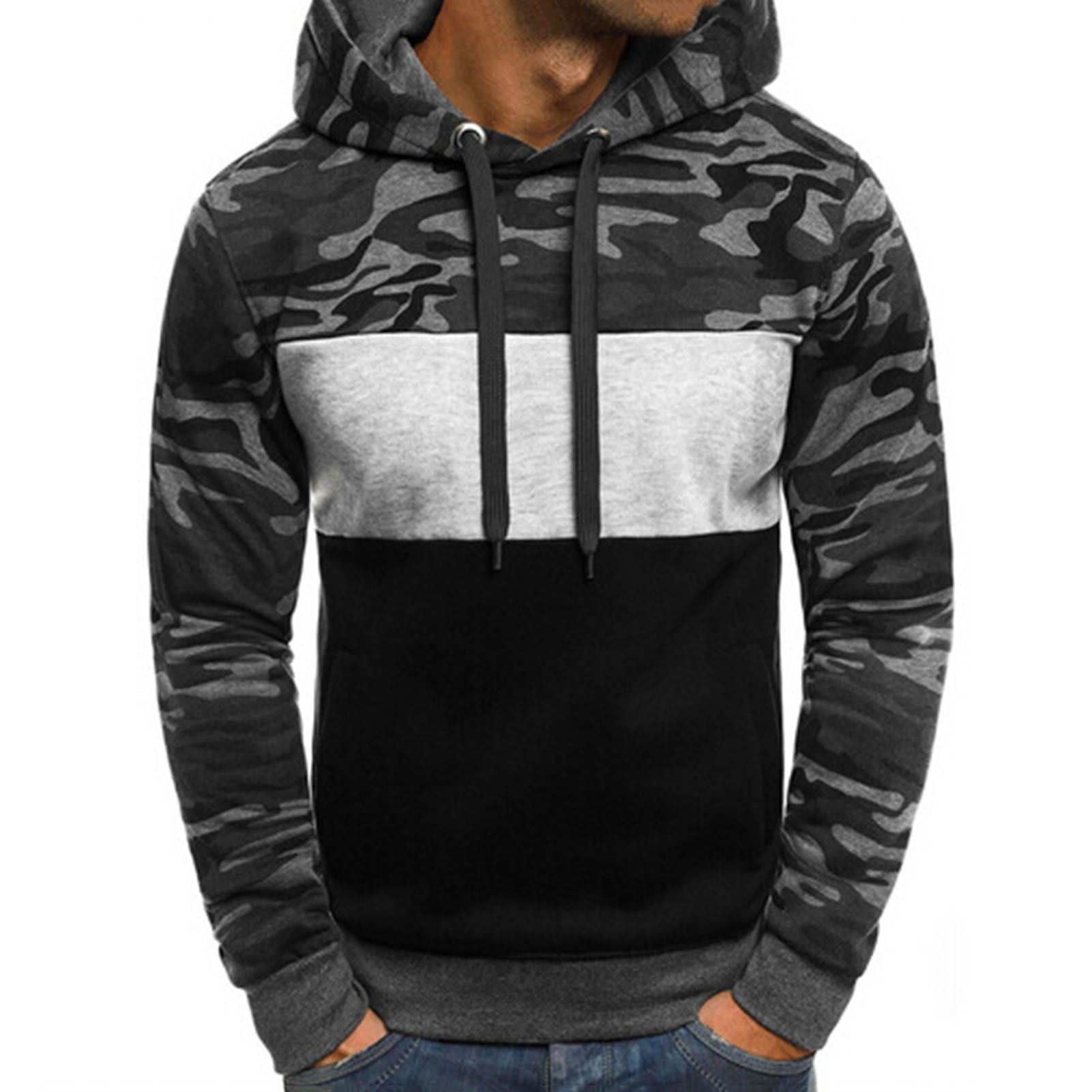 Men Sweatshirt Elastic Cuff Leisure Men Sweatshirt