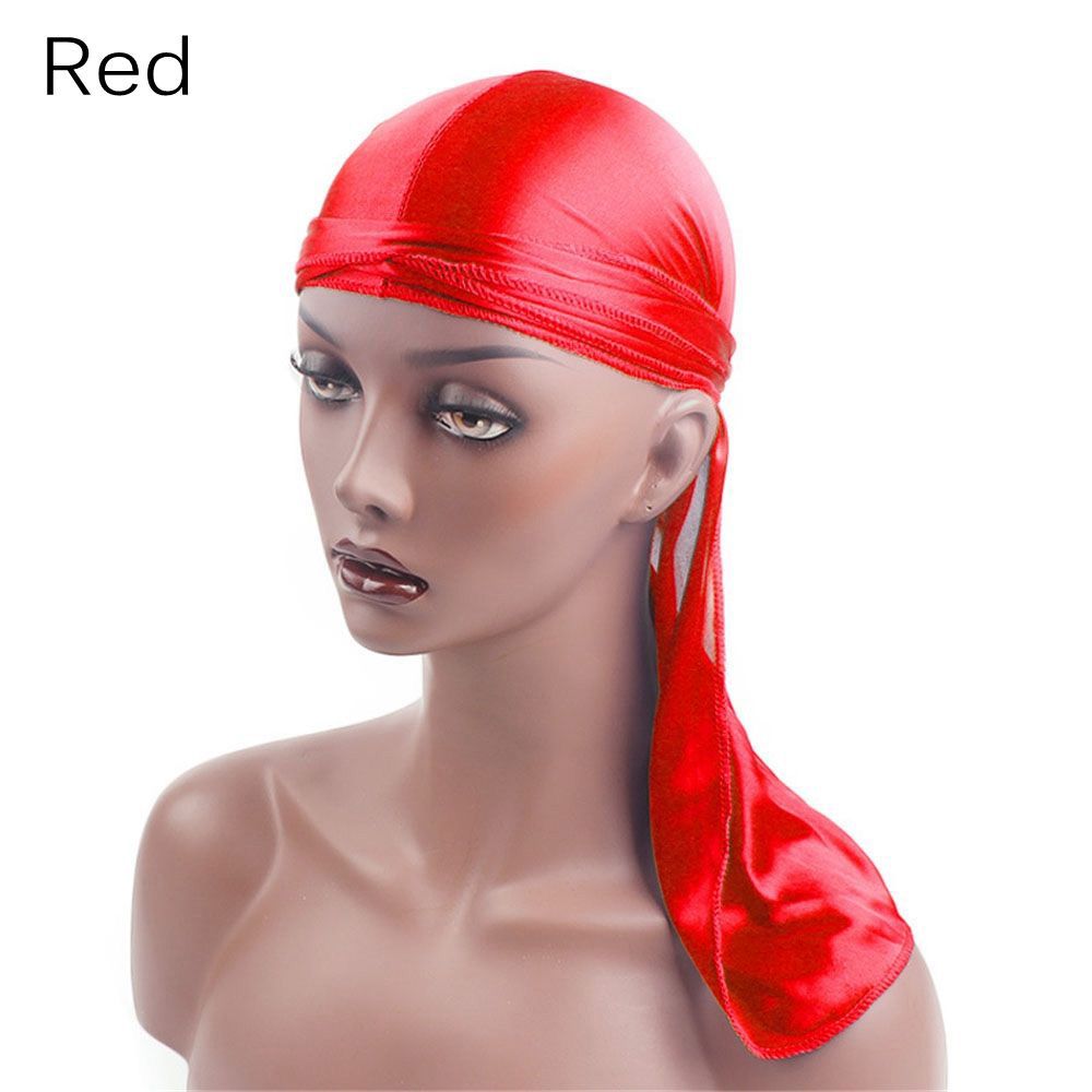 【BestGO】Headwear Solid Headband  Bandana Durag Cap HipHop Pirate Hat