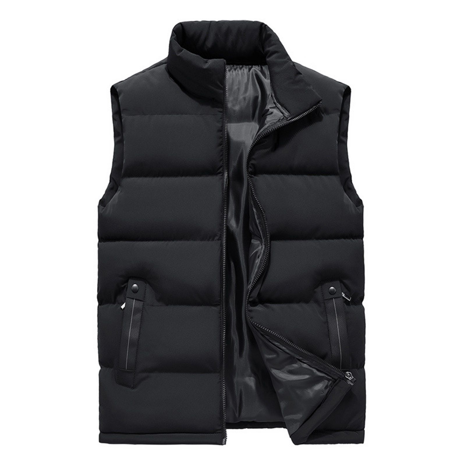 Padded Coat Antifreezing Stand Collar Men Casual Waistcoat