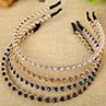 Fashion Handmade Single Row Rhinestones Women Girls Headband Hair Hoop Headwear