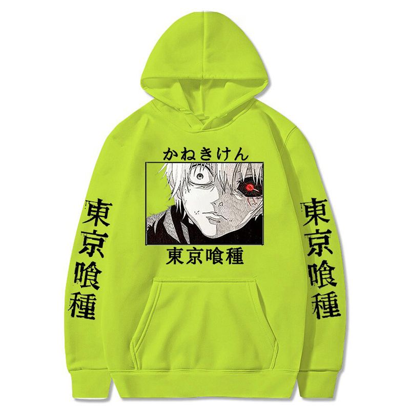 Tokyo Ghoul Hoodies Kaneki Ken Anime Graphic Hooded Casual Pullovers Uni  Hop Sweatshirt Loose Fashion Hoodie Men Tops