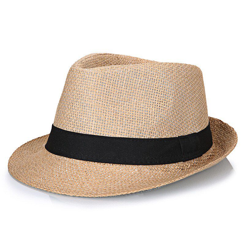 Big Bone Man Large Size Fedora Summer Outdoors Panama Cap Men Plus Size Straw Hat 56-58cm 58-60cm