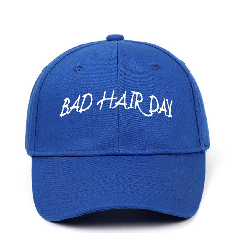 Bad Hair Day Curved Adjustable Baseball Cap, Love Hat,Cotton Cap