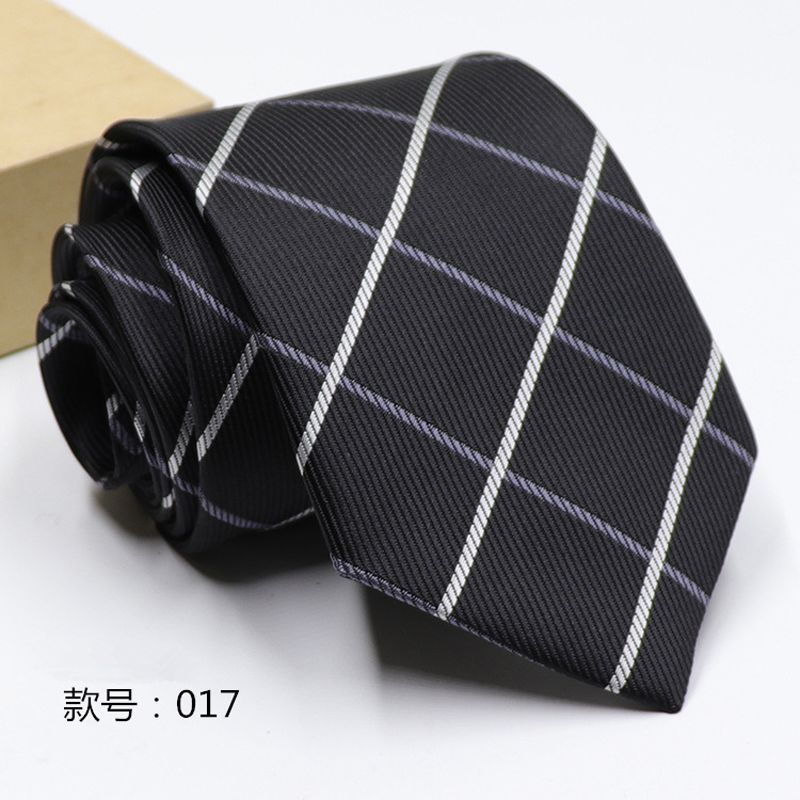 Loldeal Men's Business Casual Business Attire Fashion Tie Polyester Yarn Arrow Jacquard Tie