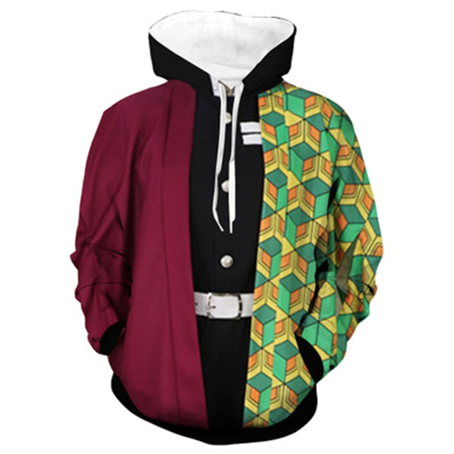 Japanese Anim Daemon Slayer 3D Hoodie Jacket