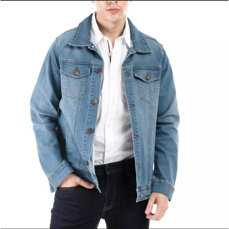 Light Blue Denim Jacket For Men - Denim Jacket