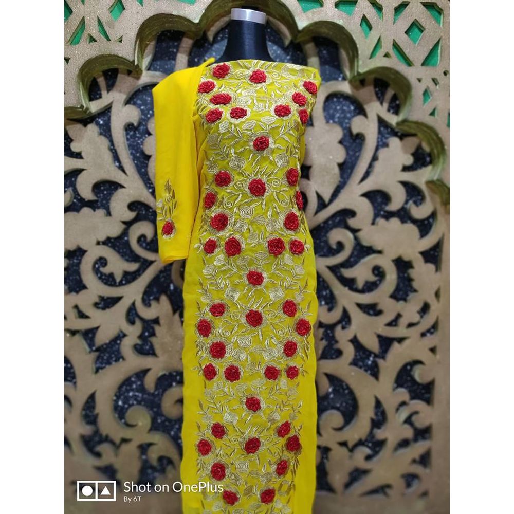 Unstitched Multi-Color Georgette Kurti for Women