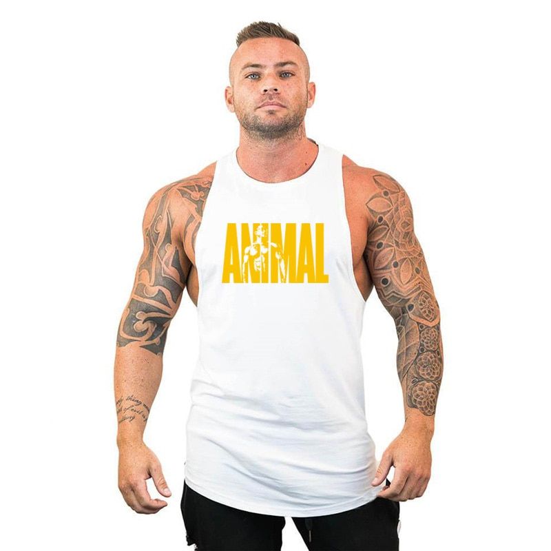 Brand Casual Clothing Undershirt Fitness Stringer Muscle Workout Vest Cotton Gym TaTops Men Sleeveless Fashion Bodybuilding