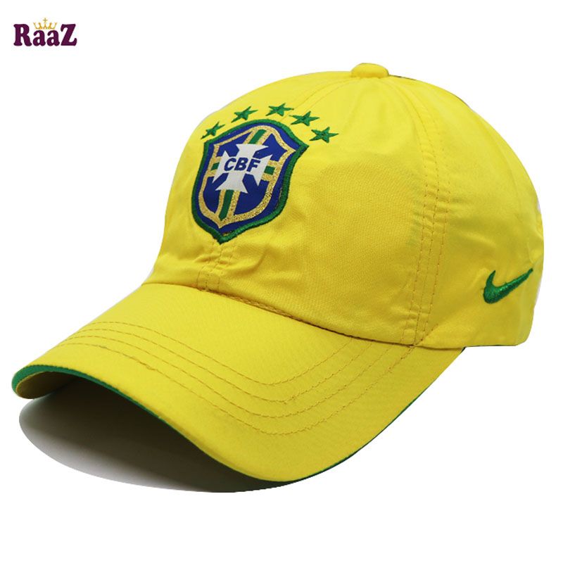 BRAZIL FOOTBALL FANS SUPPORTERS CAP UNISEX FREE SIZE - Cap For Men
