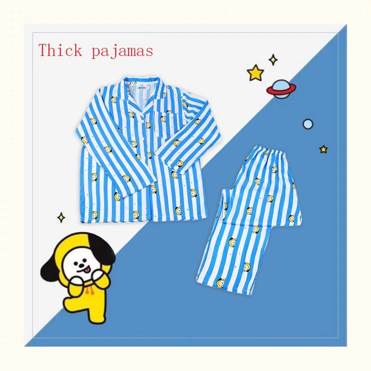 Women Sleepwear Heart Stripe Print Pajamas Sets Women Harajuku Soft Short Sleeve Nightwear Set  Summer Comfortable Pajama