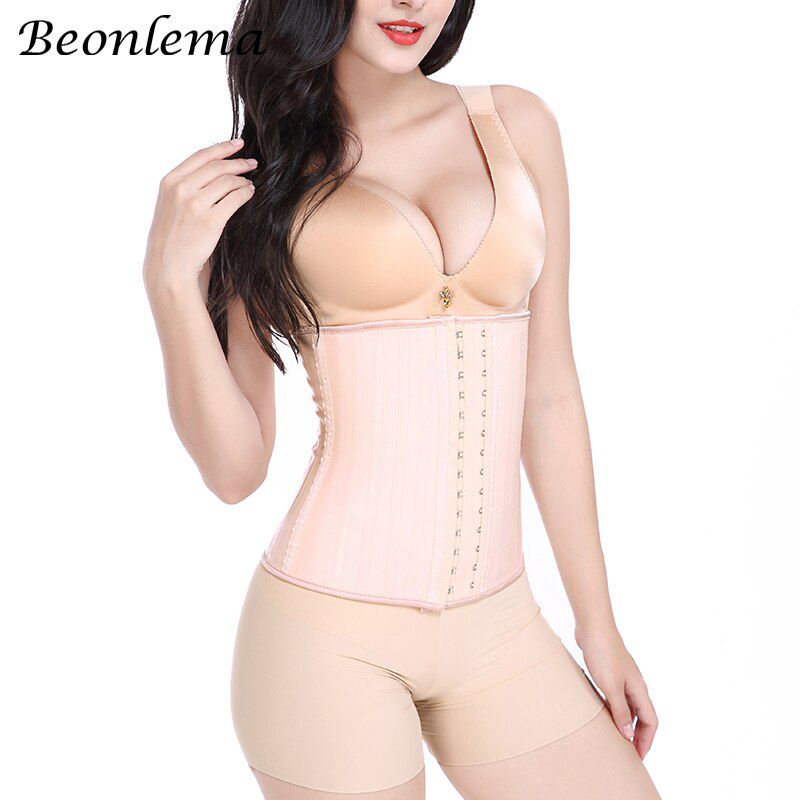 25 Steel Boned Latex Body Shaper Modeling Straps Slimming Sheath Waist Trainer Belt Women Girdles Tummy Shapewear