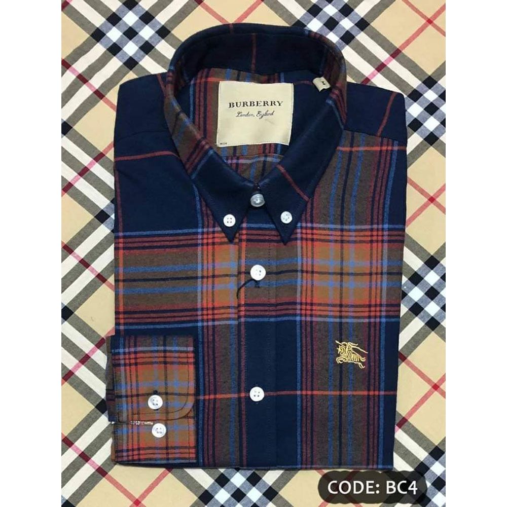 Multicolor Cotton Fashionable Check Slim fit Shirt For Men(null)