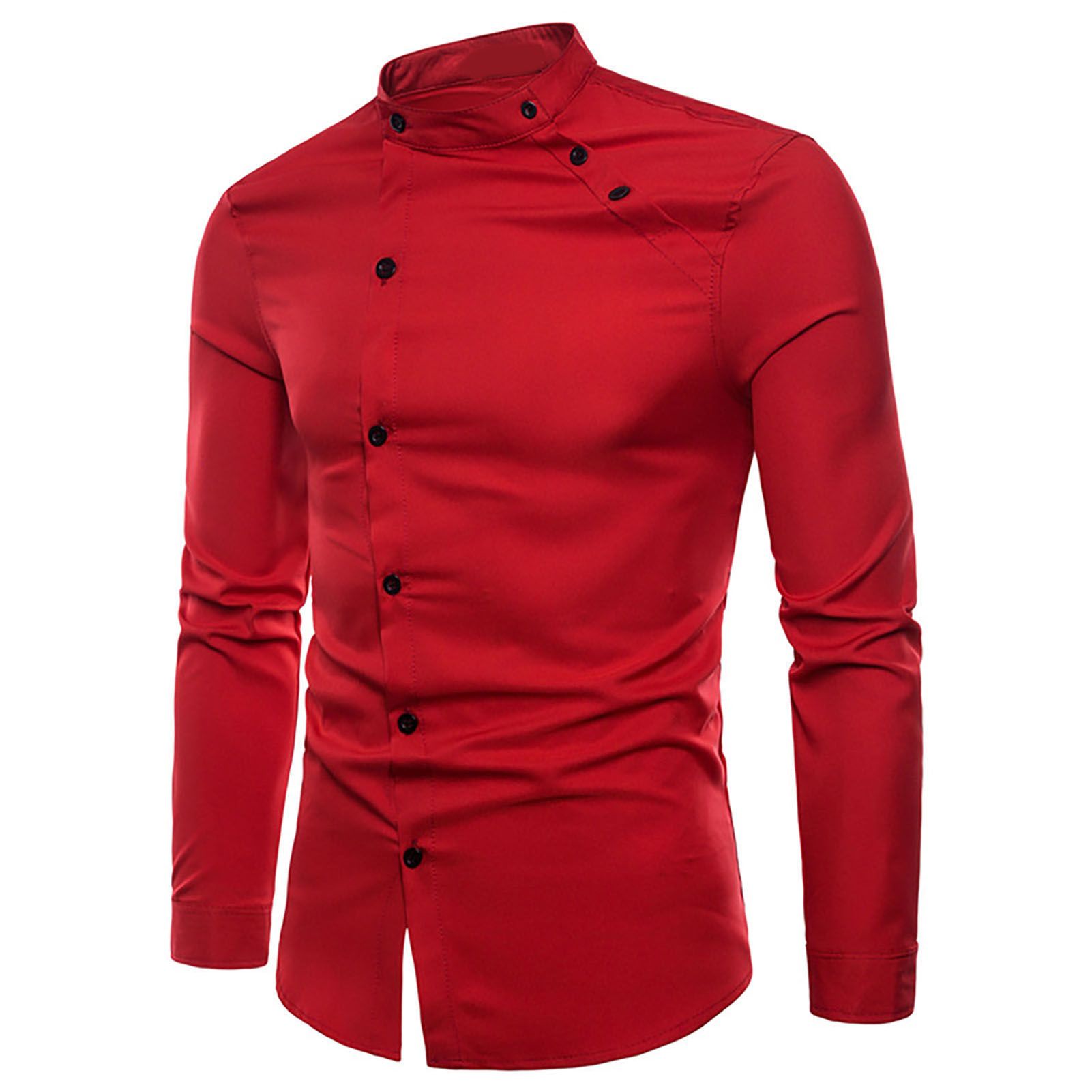 Spring T-shirt Solid Color Royal Men Shirt