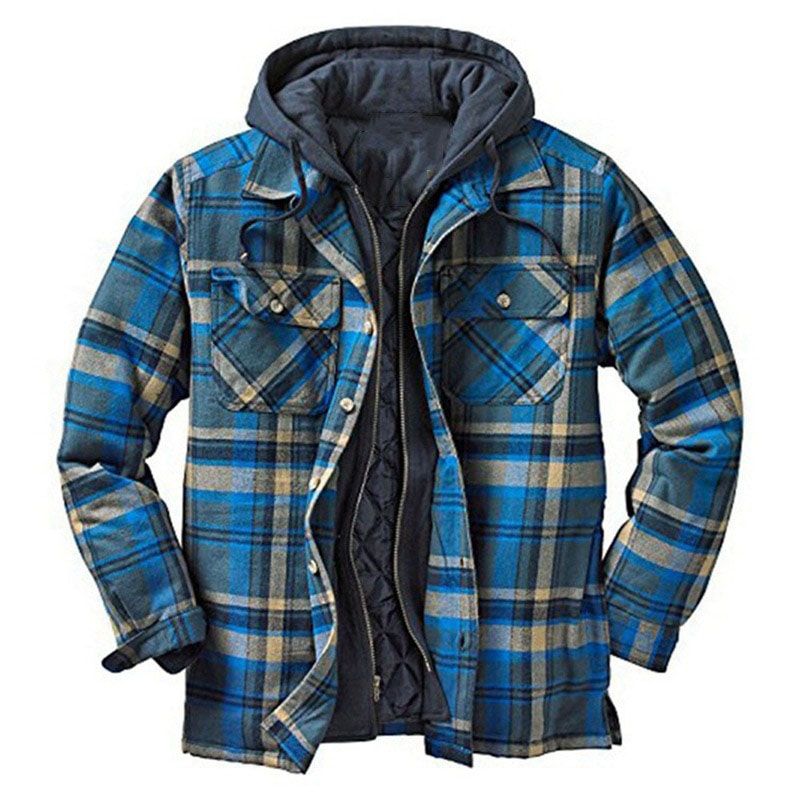 Cotton Jacket Male European And American Winter Thick Warm Fashion Long-sleeved Loose Hooded Men Jacket Coats Parkas