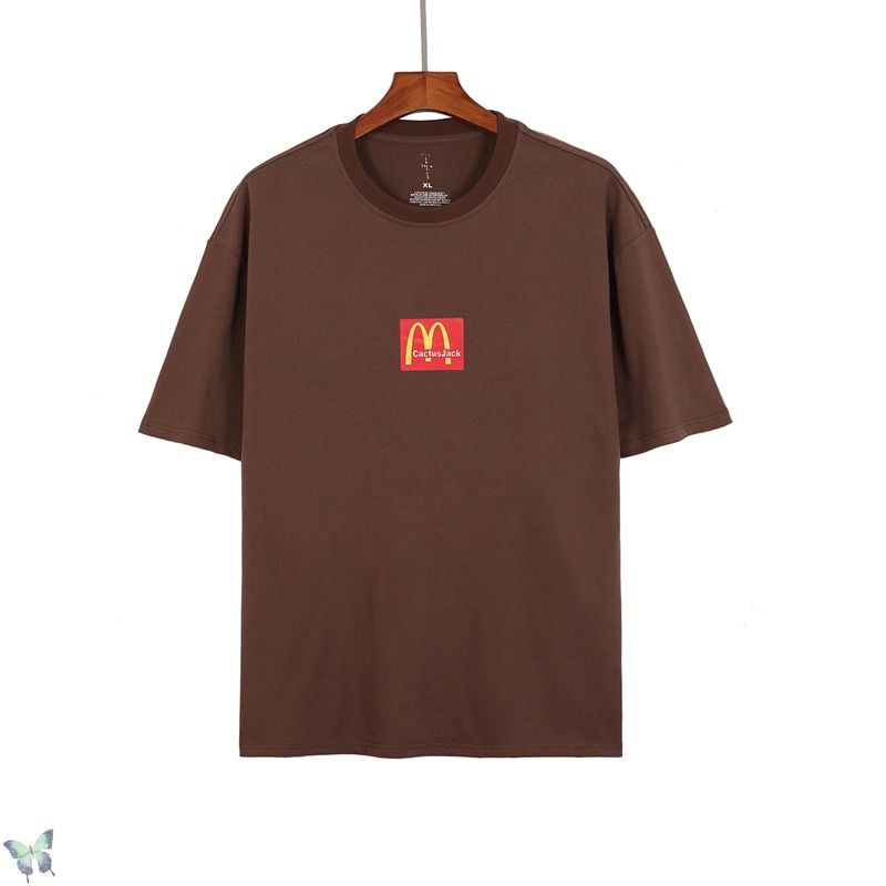 Oversize Travis Scott Cactus Jack T-shirt Classics Coffee n Women Tops Tees Casual Cactus Jack T Shirt