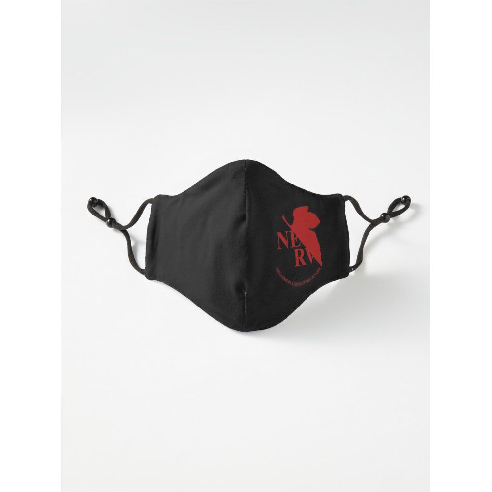 NERV Emblem - Neon Genesis Evangelion Anime Series Six Layer Face Mask Tiktok Mask For Men And Women Gaming Mask With Adjustable Ear Loop And Digital Print Face Mask Graphics Print Anime Mask