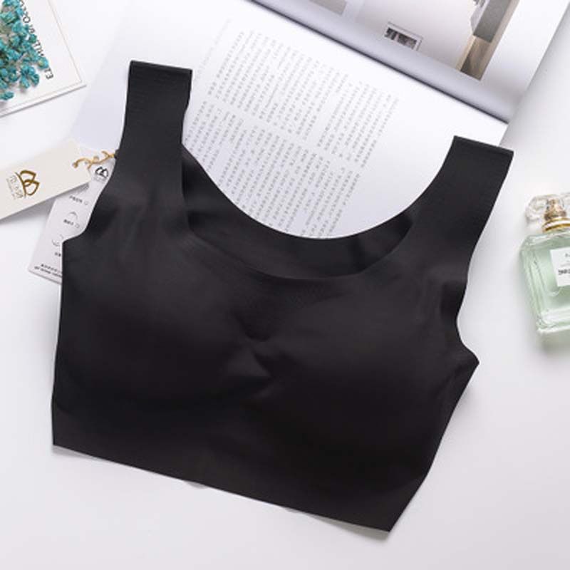 No trace Japan no steel ring sports bra sleep vest breathable anti-outside expansion shockproof underwear detachable cup