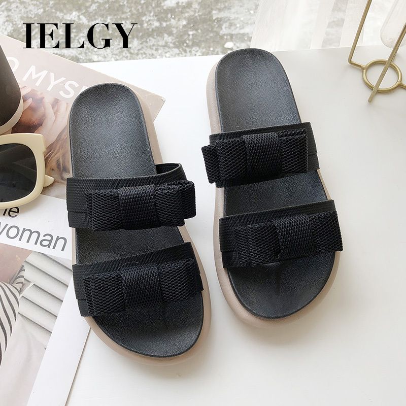 IELGY Slippers Women's Platform Bow Flip Flops