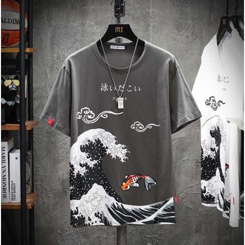 RUIHUO Japan Style Men's T-Shirt Fashion Streetwear 2021 White Hop T Shirt Men Tshirt Japanese Clothing Man M-5XL