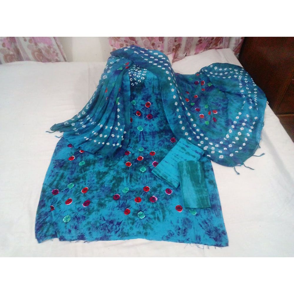 Unstitched Chondri Batik Three Piece for Women Dress