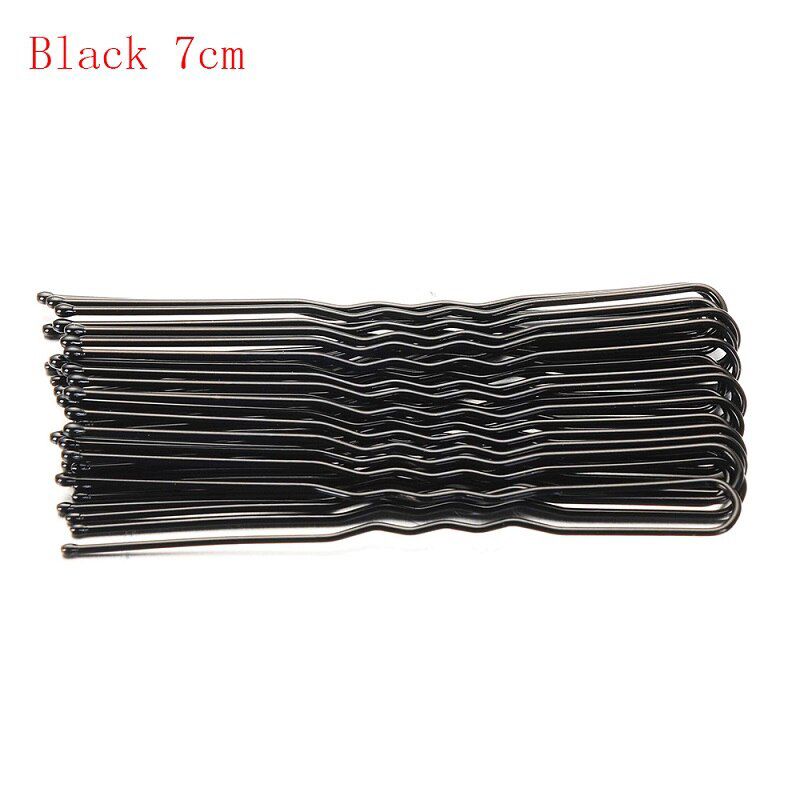 5/7cm 20PCS U Shaped Hairpin Bridal Hairstyle Hair Clips Bobby Pins Metal Barrette Women Wedding Hairclip Trinket