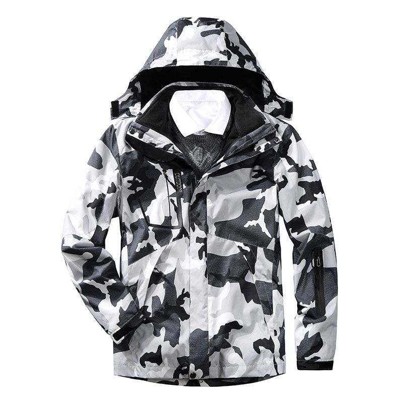 Winter Parka Men Waterproof and Velvet Thickened Warm Fleece Jacket Men Military Uniform Hooded Jacket Men Winter Jacket