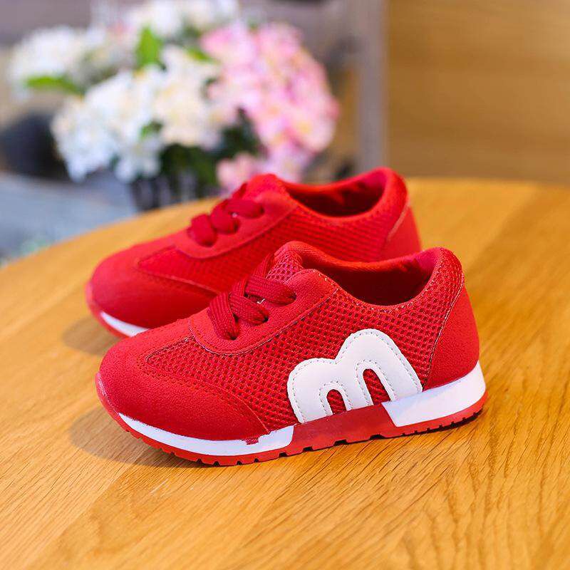 RHS Online Baby Kids Sports Shoes Boys Girls Casual Letter M Shoes Children Shoe Sneakers