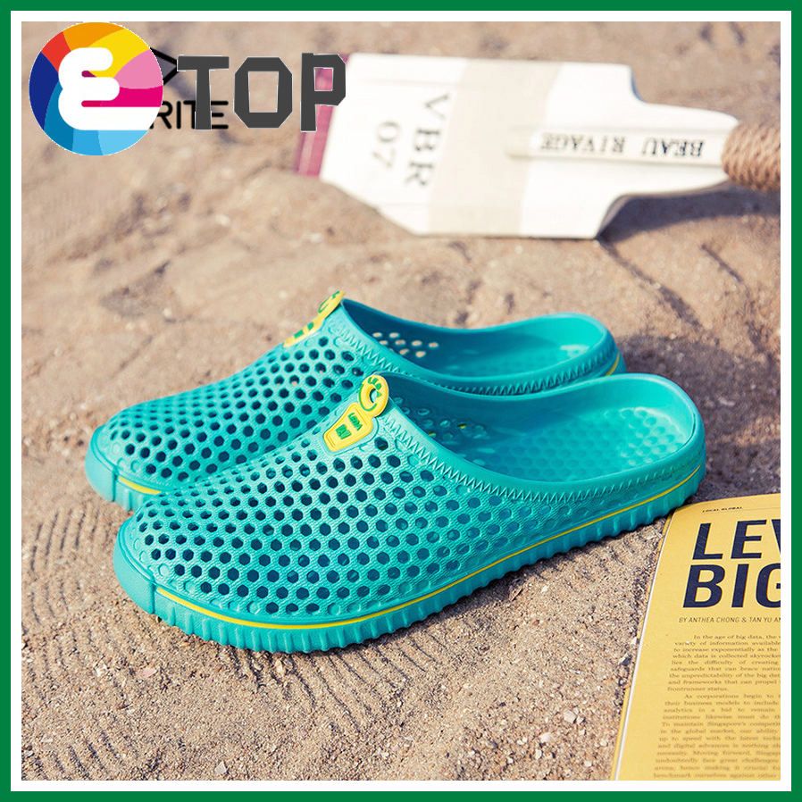 Size 36-45 Couples Slipper Beach Flip Flops Sandals Lazy Half Slipper