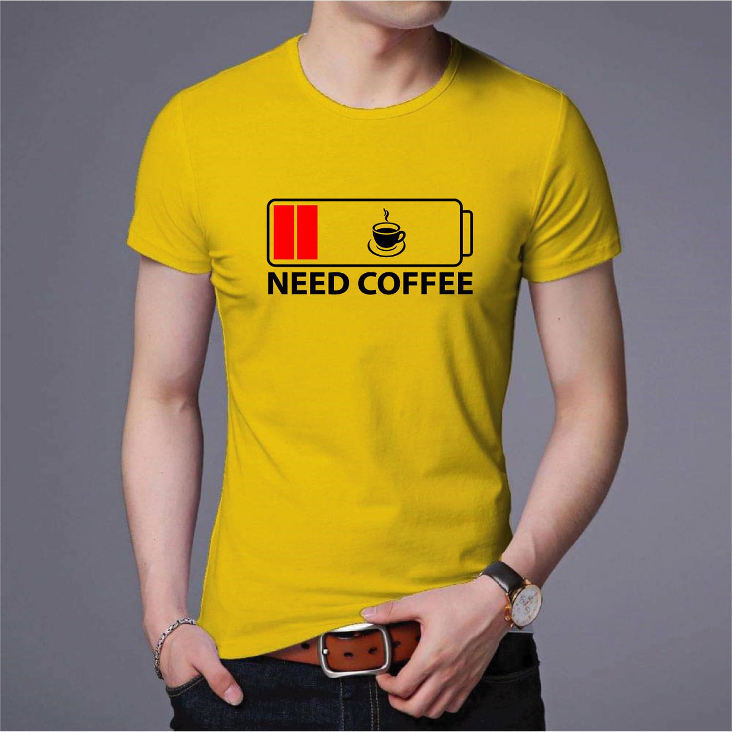 Need Coffee Desing / new exclusive design / stylish and fashionable / gorgeous colors / high quality / cotton half sleeve t-shirt for men