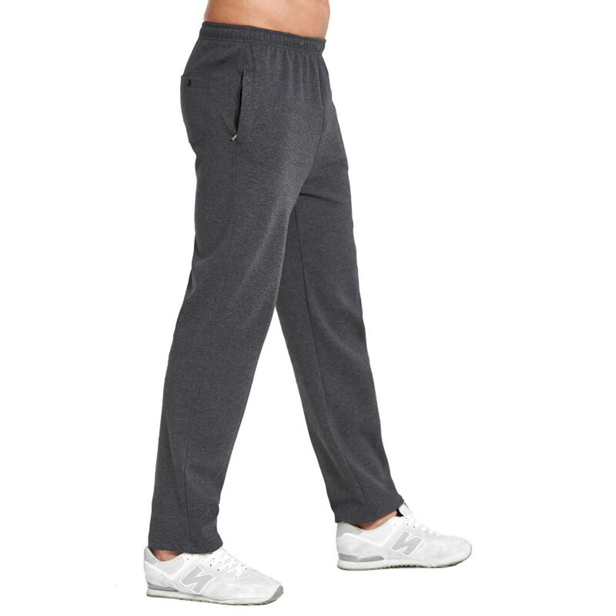 Men Sports Running Pants Zipper Pockets Loose Training Elastic Waist Jogging Casual Trousers Sweatpants Solid Plus Size 6XL