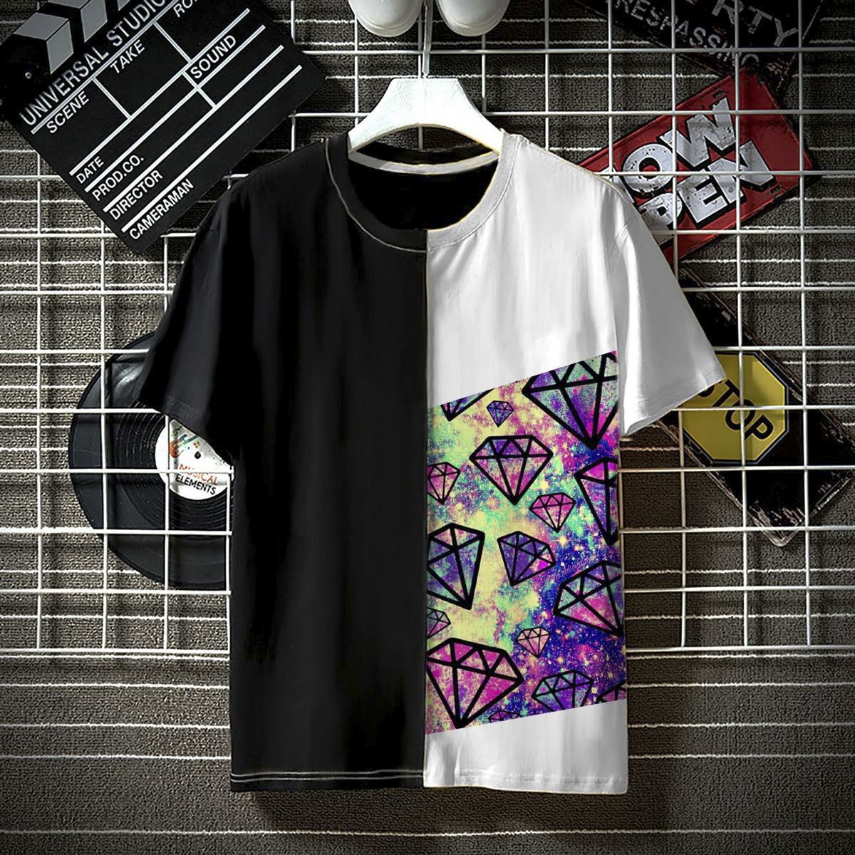 Doble Part New Trendy Half Sleeve Printed  T-Shirt For Men 2021