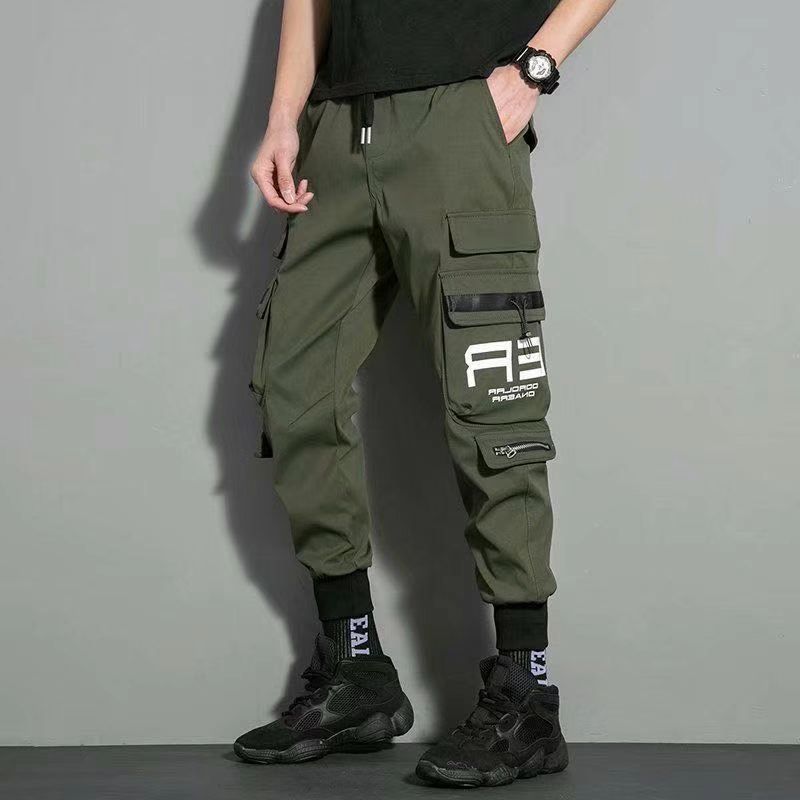 Cargo Pants Men Harem Joggers Pants Men Harajuku Hop Streetwear Black Sweatpants Joggers Male Trousers Oversize