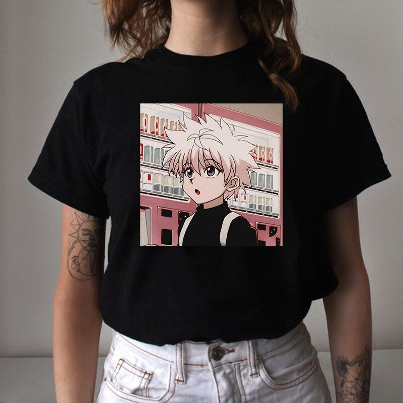 UniJojo Bizarre Adventure T Shirt Kimetsu Tops T-SHIRT Hunter X Hunter Cartoon ua Hisoka Anime Tshirt My Hero Academia