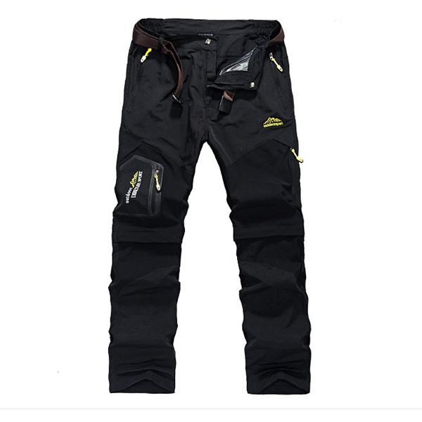 Men Hight quality Outdoor Quick Dry Pants Removable Hiking Plus Size Breathable Shorts Mountain Camping Trekking Trousers