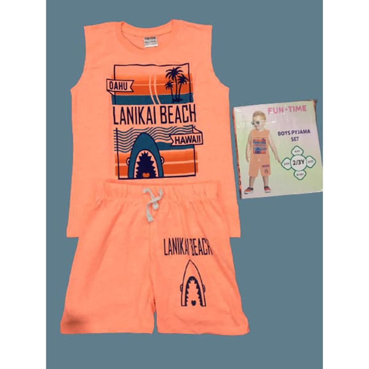 Megi tshirt set for kids summer (Comfortable Sleeveless T-Shirt)