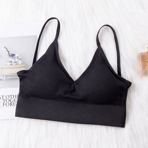 Queenral  Bra Underwear Bas For Women Bralette Seamless Padded Bra Lingerie Cotton Wireless Fitness Tops Brassiere Bra