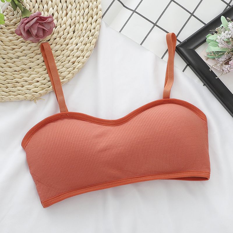 Bra for girls Cute Shape No Steel Ring M-threaded Material Cup Removable Underwear Underlined Shoulder Strap Bra